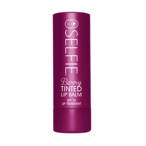 NWT SELFIE Berry Tinted Lip Balm SPF 15 - Picture 1 of 4